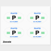 PLUTO-stickers (4) Ovale Sticker (Vel)
