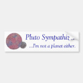 Pluto Sympathizer Bumpersticker (Voorkant)