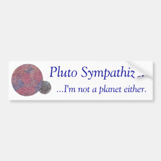 Pluto Sympathizer Bumpersticker