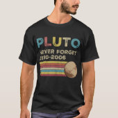 Pluto vergeet nooit 1930 - 2006 t-shirt (Voorkant)