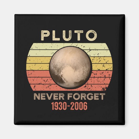 pluto vergeet nooit, eris, maan, astronomie, astro magneet (Voorkant)