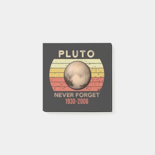 pluto vergeet nooit, eris, maan, astronomie, astro post-it® notes (Voorkant)