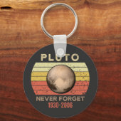 pluto vergeet nooit, eris, maan, astronomie, astro sleutelhanger (Voorkant)