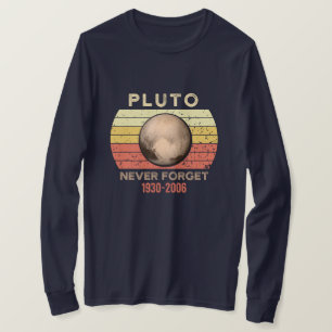 pluto vergeet nooit, eris, maan, astronomie, astro t-shirt