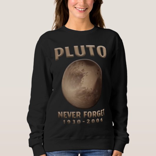 Pluto vergeet nooit het ruimteheelal van Astronaut Trui (Voorkant)