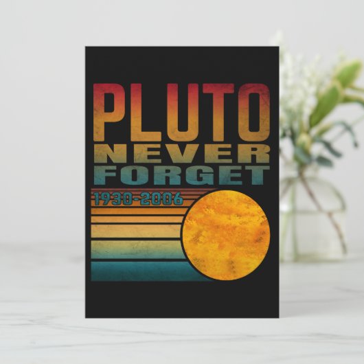 Pluto vergeet nooit kaart (Staand voorkant)