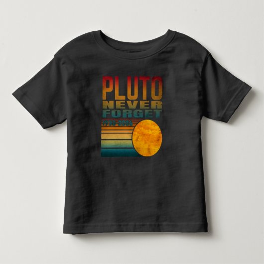 Pluto vergeet nooit kinder shirts (Voorkant)