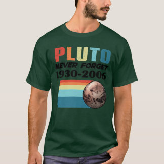 Pluto vergeet nooit Retro Pluto Weird Scie T-shirt