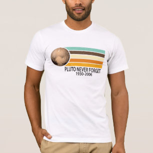 Pluto vergeet nooit Retro  stijl T-Shirt. T-shirt