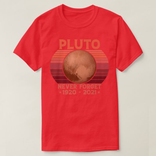 PLUTO VERGEET nooit Retro Style Funny Space, Vinta T-shirt (Design voorkant)