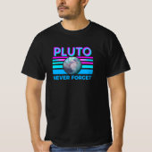Pluto vergeet nooit t-shirt (Voorkant)