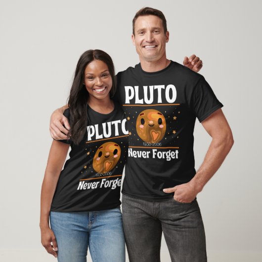 Pluto vergeet nooit t-shirt (Unisex)