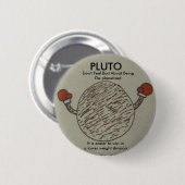 pluto, voel je niet slecht over gedeplanetiseerd z ronde button 5,7 cm (Voorkant /achterkant)