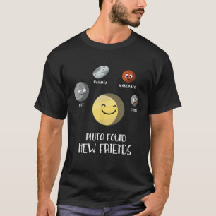 Pluto vond nieuwe vrienden Dwergplaneten Astronomi T-shirt