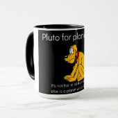Pluto voor planeet mok (Voorkant links)