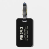 Pluto yellow planeet 3d universum space illustrati bagagelabel (Achterkant verticaal)