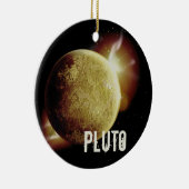 Pluto yellow planeet 3d universum space illustrati keramisch ornament (Rechts)