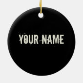 Pluto yellow planeet 3d universum space illustrati keramisch ornament (Achterkant)