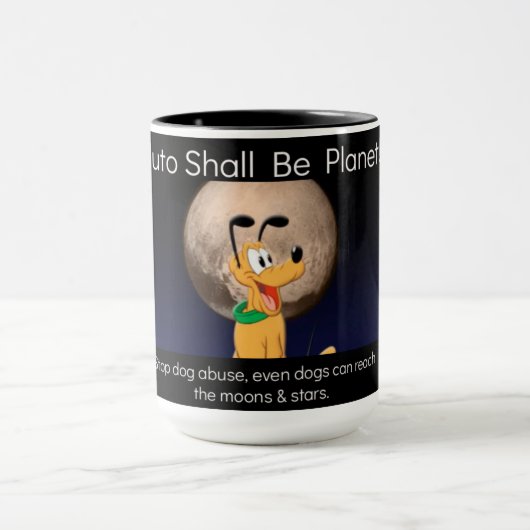 Pluto zal planeet Mug zijn Mok (Midden)