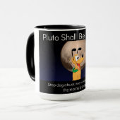 Pluto zal planeet Mug zijn Mok (Voorkant links)