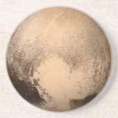 Pluto Zandsteen Onderzetter (Voorkant)