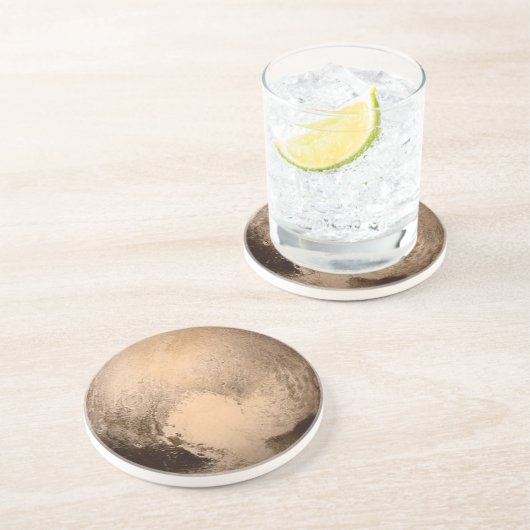 Pluto Zandsteen Onderzetter (Zijkant)