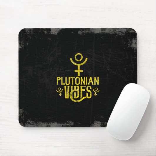 Plutonian Vibes Scorpio Astrology Zodiac Pluto Muismat (Met muis)