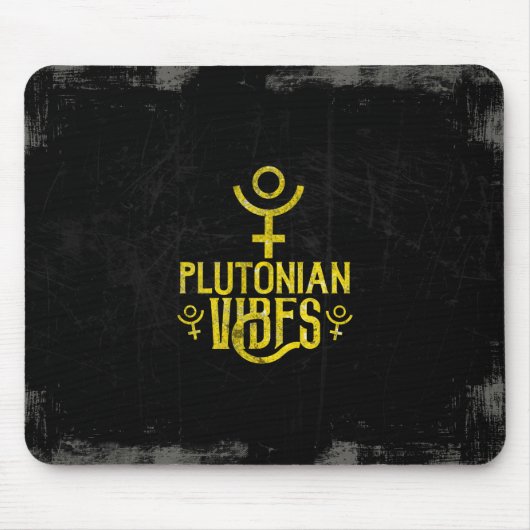 Plutonian Vibes Scorpio Astrology Zodiac Pluto Muismat (Voorkant)