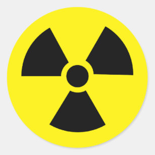 plutonium - Transuranic radioactief element Ronde Sticker