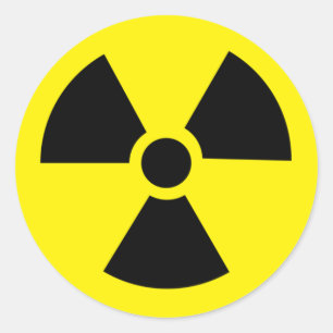 plutonium - Transuranic radioactief element Ronde Sticker