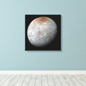 Pluto's grootste maan: Charon Canvas Afdruk (Insitu (Houten vloer))