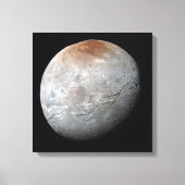 Pluto's grootste maan: Charon Canvas Afdruk (Voorkant)