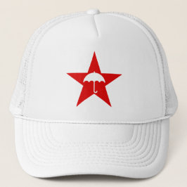 Pluviofiele ster (rood) trucker pet