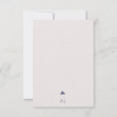 Pluviomagische wolk met blauwe en bloemkool bedankkaart (Achterkant)