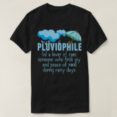 Pluviophile Love of Rain T-shirt (Design voorkant)