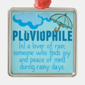 Pluviophile Metalen Ornament (Voorkant)
