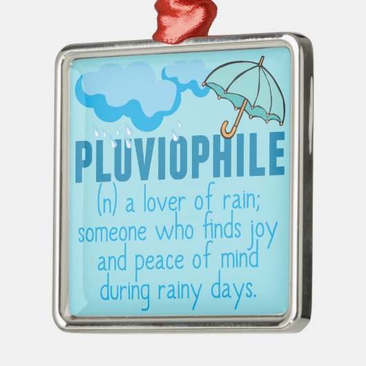 Pluviophile Metalen Ornament (Links)