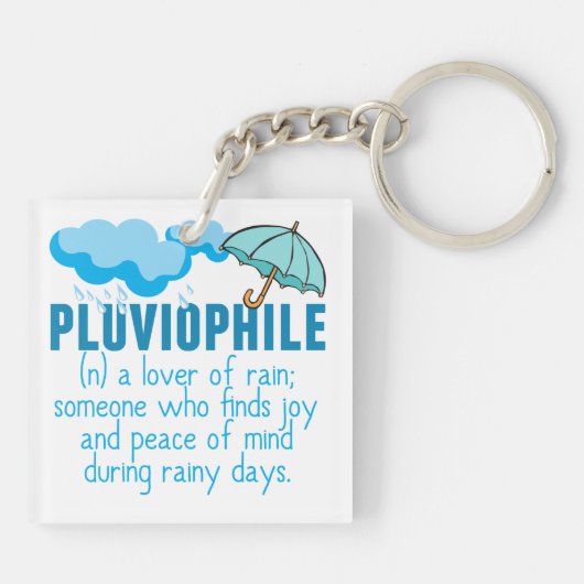 Pluviophile Sleutelhanger (Achterkant)