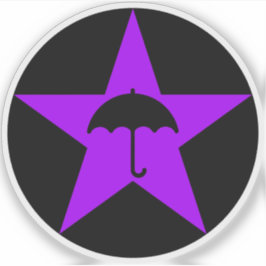 Pluviophile Star v2 (paarse) Sticker