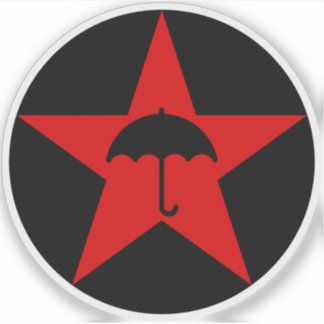 Pluviophile Star v2 (rood) Sticker