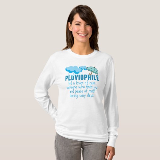 Pluviophile T-shirt (Voorkant volledig)