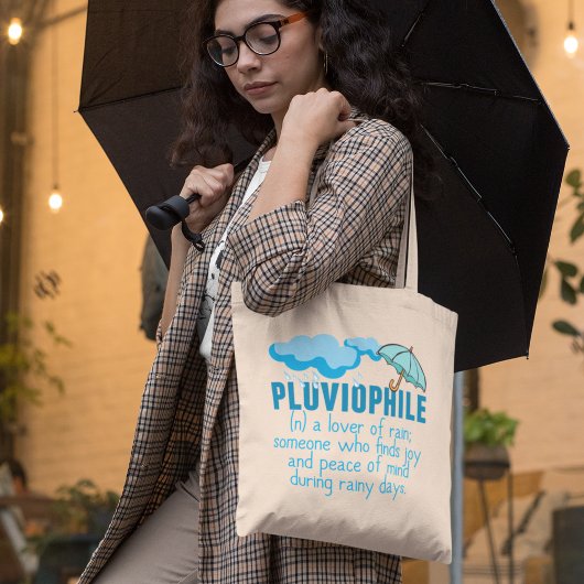 Pluviopolide Regen Lover Cute Rainy Day Tote Bag