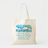 Pluviopolide Regen Lover Cute Rainy Day Tote Bag (Voorkant)