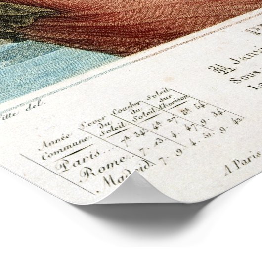 Pluviose vijfde maand Republikein Poster (Hoek)