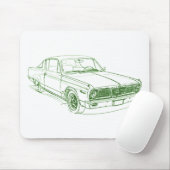 Ply Barracuda 1966 Muismat (Met muis)