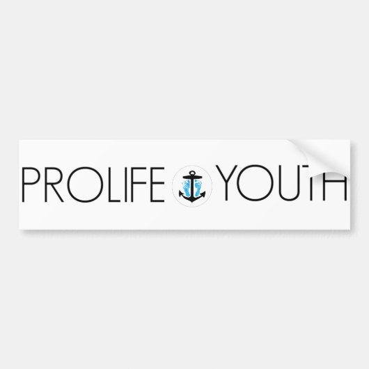 PLY Witte bumpersticker (Voorkant)