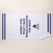 PLYC Boat Docking Towel Strandlaken (Voorkant)