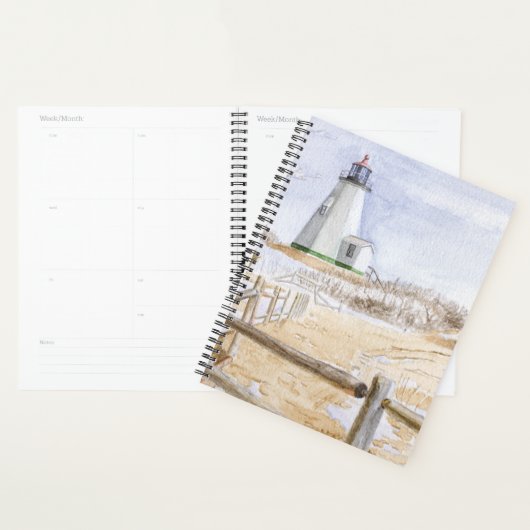 Plymought Lighthouse Watercolor Planner (Display)