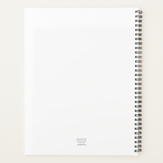 Plymought Lighthouse Watercolor Planner (Achterkant)