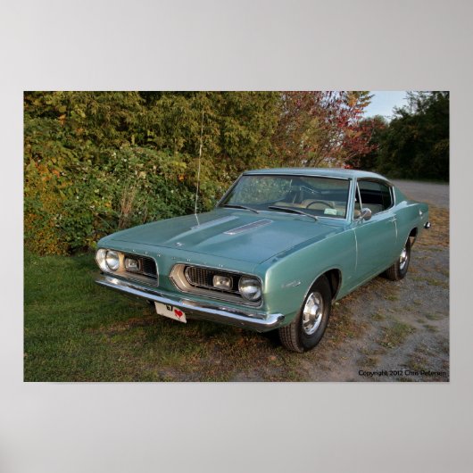 Plymouth Barracuda 1967 Poster (Voorkant)